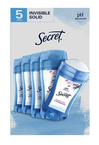5 Desodorante En Barra Secret 59g Mujer - g a $1459