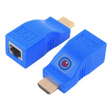 Extensor Alargue Hdmi Hasta 30 Metros Para Cable De Red Rj45