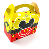 Caja Cajita Feliz Sorpresa X12 Unidades Mickey Mouse Logo