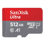 Cartão De Memória Sandisk 512gb Ultra Com Adaptador