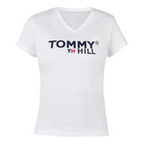 Playera Casual Tommy Hill Blanco 607-55