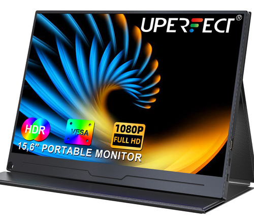 Uperfect 15.6 Polegadas Monitor Lcd Portátil  1080p Fhd Ips 