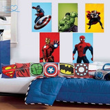 Quadros Decorativos Super Heróis Marvel Quarto Menino 20x30