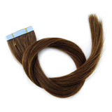 Faixa Megahair Fita Humano Premium Loiro Escuro Dourado 55cm