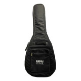 Bag Bolsa Para Violão Folk Estofado Com Bolso Frontal Preto