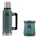 Combo Termo Stanley Acero Inox 1,4 Lts + Mate Stanley 236ml