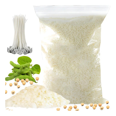 AZYAADIXX Cera De Soya Alto Punto Fusión para Hacer Velas 1kg Cera De Soja con 50 Mechas de Algodón de 12cm, Cera De Soja Natural 100% Pura 60° Soy Wax Suministros para Elaboración Vela Cera Artesanal | MercadoLibre