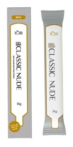 Gel Classic Nude Volia Sache 12g Refil Bisnaga Unhas