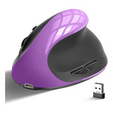 Cvavot Raton Ergonomico, Mouse Inalambrico Vertical Recargab