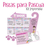 Kit Digital Pascua - Búsqueda Y Pistas X 3 Diseños + Regalo