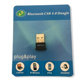 Adaptador Bluetooth 4.0 Pc Notebook Usb Csr Dongle