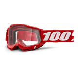 Goggles Moto Accuri 2 Neon/rojo Clear Lens 100% Original