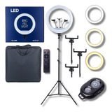 Ring Light 50w 448 Leds 48cm Tripe2m Anel 18pol + Bolsa