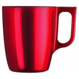 Taza Jarro Mug 250cc Flashy Breakfast Luminarc Rojo X6