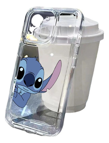 Bonita Funda De Teléfono Disney Stitch Para iPhone 15, 14, 1