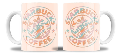 Starbucks Aesthetic Naranja - Taza Ceramica Sublimada