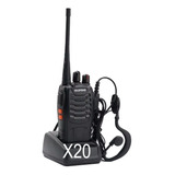 Kit X 20 Handy Baofeng Radio Walkie Talkie Bf888s 16ch Uhf + Auricular Manos Libres