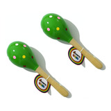 Maraca Madera Juguete Didactico Infantil Musical X 2 Unid.