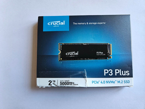 Disco Ssd Crucial 2tb P3 Plus M.2 2280 Nvme Gen 4 X4 5000mbs