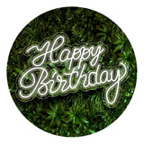 Letrero Neon Happy Birthday Gigante De 70cms