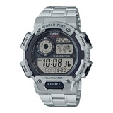 Reloj Casio Ae-1400whd 100m  Pila 10 Años Crono Alarma Timer