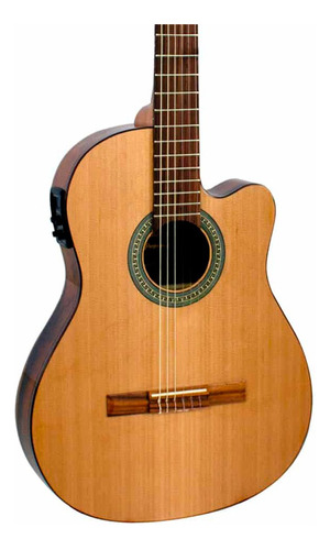 Violão Giannini Nfle Ceq N Eletrico Nylon Natural Novo