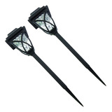 Estaca Led Solar Tipo Farol Para Cesped A Baterias.