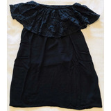 Vestido Algodon Encaje Negro. Para Nenas Pre Adolescentes