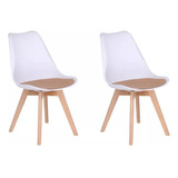 Set De 2 Sillas Tulip Minimalistas Modernas Nova Home