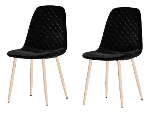 Set De 2 Sillas De Comedor Finas Elegantes Modelo Bobbe