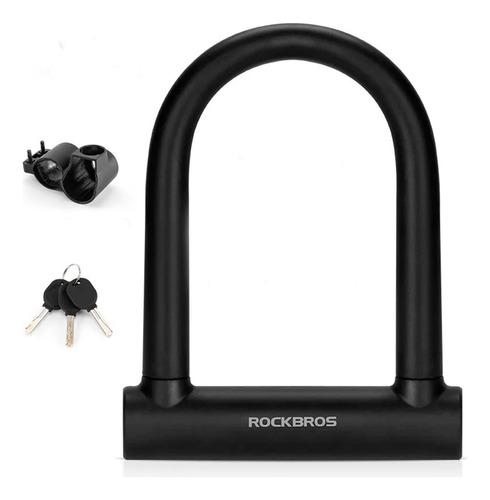 Candado U Lock Rockbros Para Bicicleta Y Moto Extra Fuerte