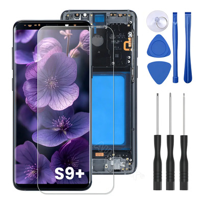 Pantalla Para Samsung S9+ Plus Lcd Mostrar Táctil Con Marco Negro