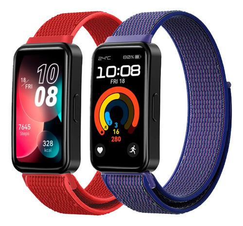 Correa Nylon Elástica 2pcs Para Huawei Band 8/9/10
