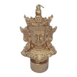 Estatueta Vela Deusa Lakshmi - Cor Dourada Buda De Parafina