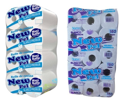 Bolson Papel Higienico X 30u + Bolson Rollo Cocina 200paños