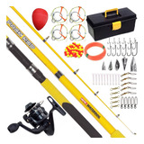 Kit Pesca Telescopica 2.40 + Reel + Caja Completa Rio Lineas