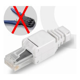 Plug De Campo Cat 6a Sin Herramienta Macho Conector Rj45 Utp