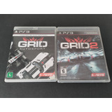 Kit 2 Jogos Ps3 Grid Autosport E Grid 2 Original Coleção 