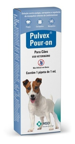 Pulvex Pour-on Cães(auxilia Leishmaniose Visceral)antipulgas
