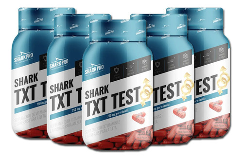 Pote Shark Txt Test (pró Hormonal) - 60 Cápsulas - 5 Und