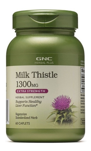 Gnc I Herbal Plus I Milk Thistle I 1300mg I 60 Capsules