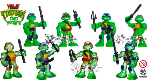 Tortugas Ninja Juguetes Muñecos Set 8 Figuras Tmnt