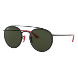 Ray Ban Rb3647m F02831 Round Duble Bridge Scuderia Ferrari