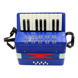 Acordeon Sanfona Gaita Infantil 8 Baixos 17 Teclas Brinquedo