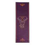 Tapete De Yoga Roxo Estampa Elefante Indiano  Pvc Eco Bodhi