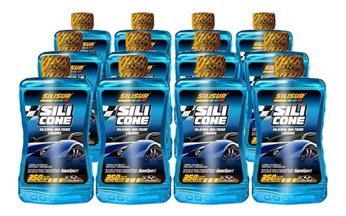 Silicona Perfumada Líquida Multiuso 350cc Pack X12un Color Incoloro Fragancia Aqua Sport