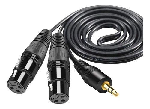 Cables De Audio De 3,5 Mm A 2 Xlr Doble Xlr Macho Y Hembra.