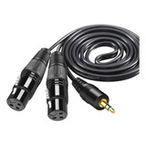 Cables De Audio De 3,5 Mm A 2 Xlr Doble Xlr Macho Y Hembra.