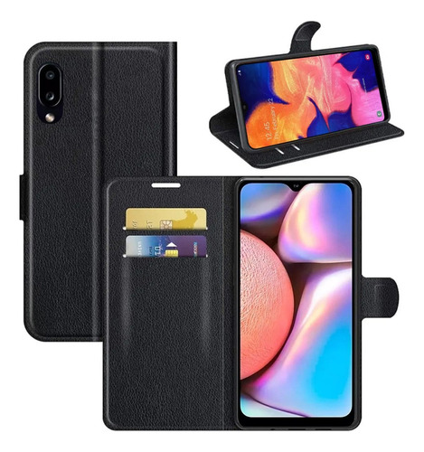 Capa Carteira Flip Samsung Galaxy A10 / A10e / A10s 6,2 5,8