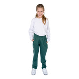 Pantalón Jogging Frisa Verde Colegial Ely /  Talle 2 Al 20